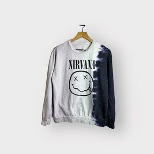 Nirvana Graphic Vintage Style Sweatshirt - Purple/Pink
